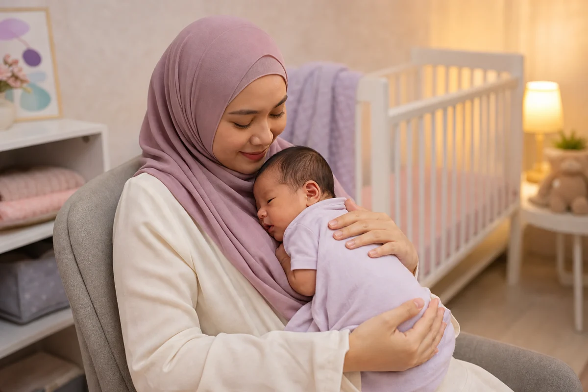 Kelas Asas Tangisan & Tidur Bayi Newborn (Recording) — visual pembelajaran Milkijoy